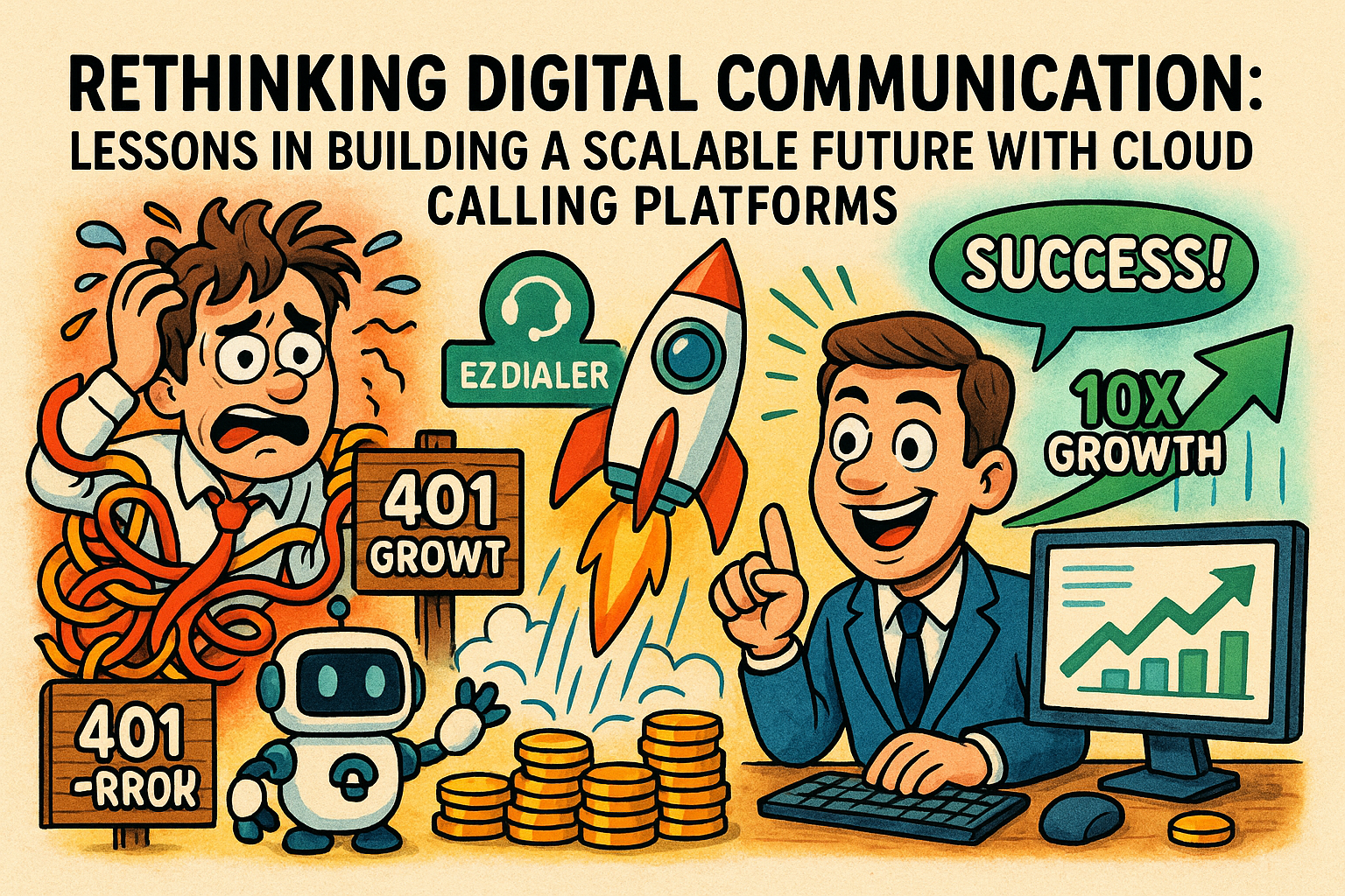 Illustration of digital interface with analytics in a high-tech workspace setting, with a relaxed mood.