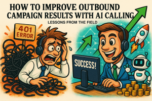 Illustration of customer support representative in a abstract ai network pattern setting, with a creative mood.